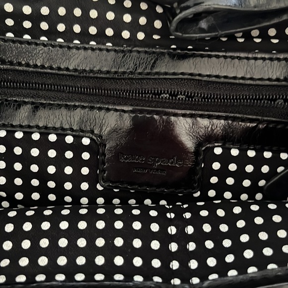 Kate Spade Black Canvas Bag with front closure pocket - Picture 9 of 16